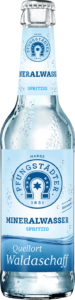 Flasche Mineralwasser spritzig Tropfen
